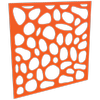 ProtectorAl 300-1200mm x 300-1200mm Orange/Gloss White Riverstone Unframed Composite Deco Panel