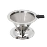 La Cafetiere 12cm Pour Over Stainless Steel Coffee Dripper - Silver