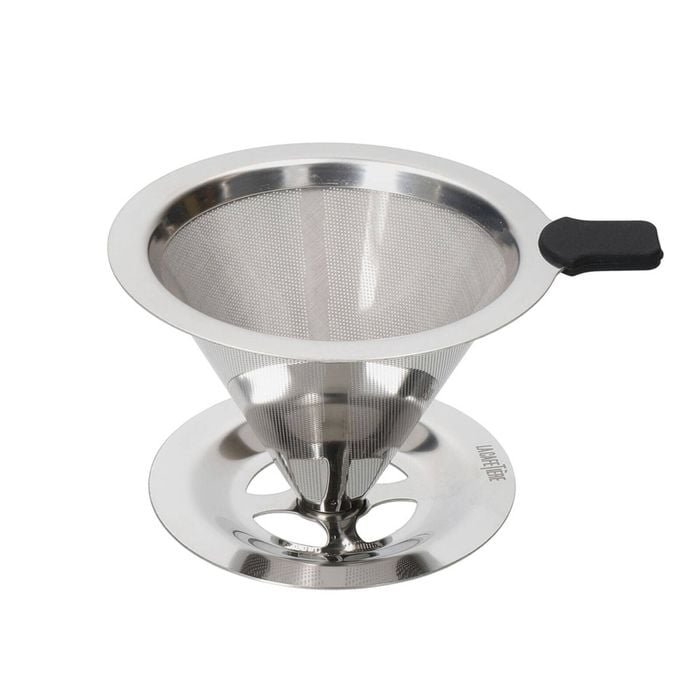 La Cafetiere 12cm Pour Over Stainless Steel Coffee Dripper - Silver