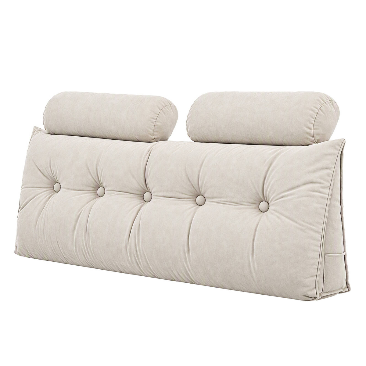 Artiss Headboard Pillow Double Wedge Backrest Triangular with 2 ...