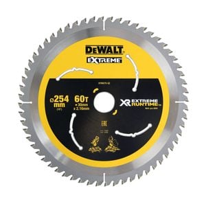 DeWALT XR 254mm 60T Extreme Runtime Circular Saw Blade DT90275-QZ