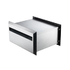 Sandleford 350mm Silver Brickies Back Opening Letterbox