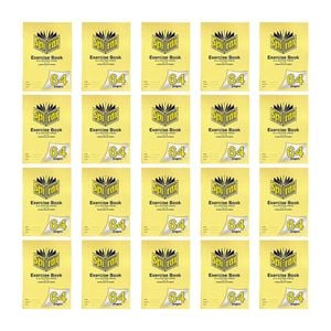 20x Spirax 115 Exercise Book A4 64 Pages 9mm Dotted School Notebook Yellow