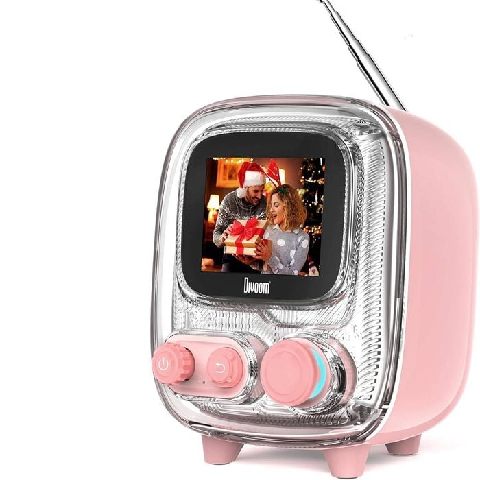Divoom Tiivoo-2 Photo Album & Lyrics Speaker - Pink
