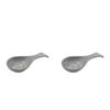 2PK Ladelle Esperance Ceramic Spoon Rest Reusable Kitchen Utensil Green