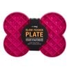 LickiMat Slodog Bone Shaped Anti-Gulping Dog Slow Feeder  Pink