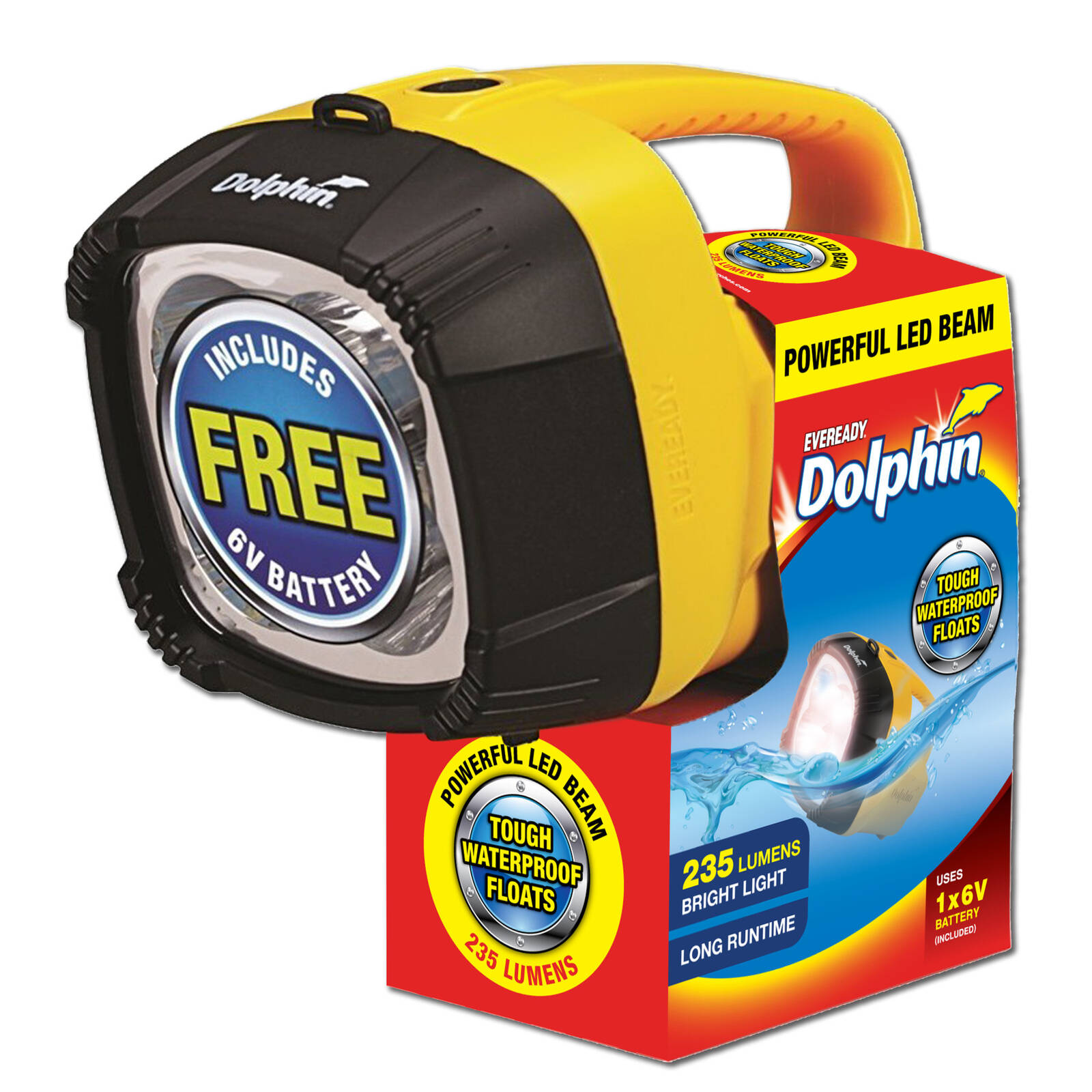 Eveready 235 Lumen Dolphin Lantern With 6V Battery product image