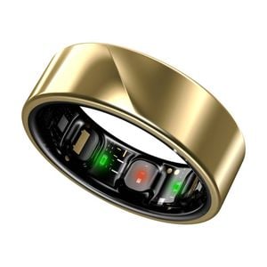 Luna Smart Ring Gen 2 Health Sleep Tracker Titanium Size 12 Sunlit Gold