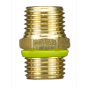 Powerfit Air Tool Accessory 1/4" BSP Male to Male T Connector Brass