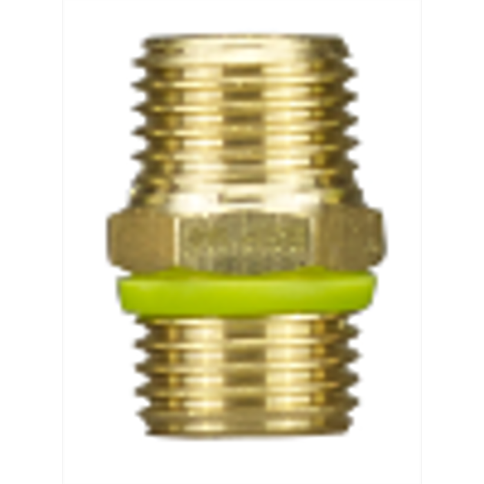 Powerfit Air Tool Accessory 1/4" BSP Male to Male T Connector Brass