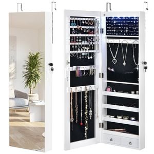 Costway Mirrored Jewelry Cabinet