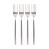Argon Tableware Stainless Steel Dinner Forks - 19.5cm - 4x  Durable Rust Resistant Stainless Steel Dishwasher Safe Flatware Set