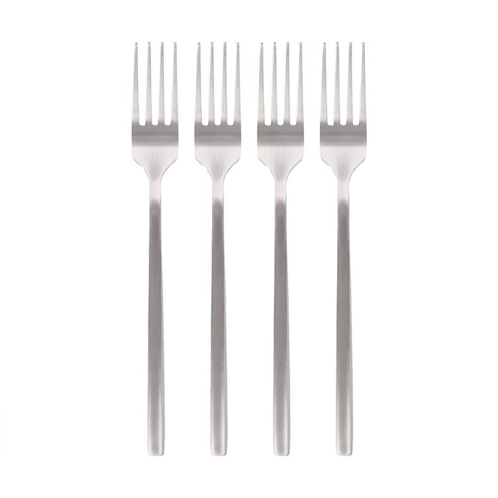 Argon Tableware Stainless Steel Dinner Forks - 19.5cm - 4x  Durable Rust Resistant Stainless Steel Dishwasher Safe Flatware Set