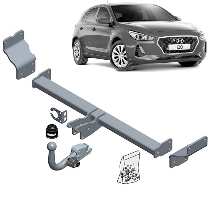 Brink Detachable Towbar For Hyundai I30 Pd Series Fastback (04/2017 - On)