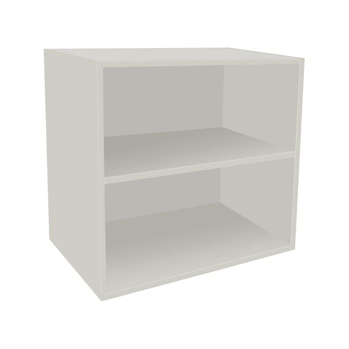 Kaboodle 600-699mm White Pepper Customisable Deep Open Med Wall Shelf