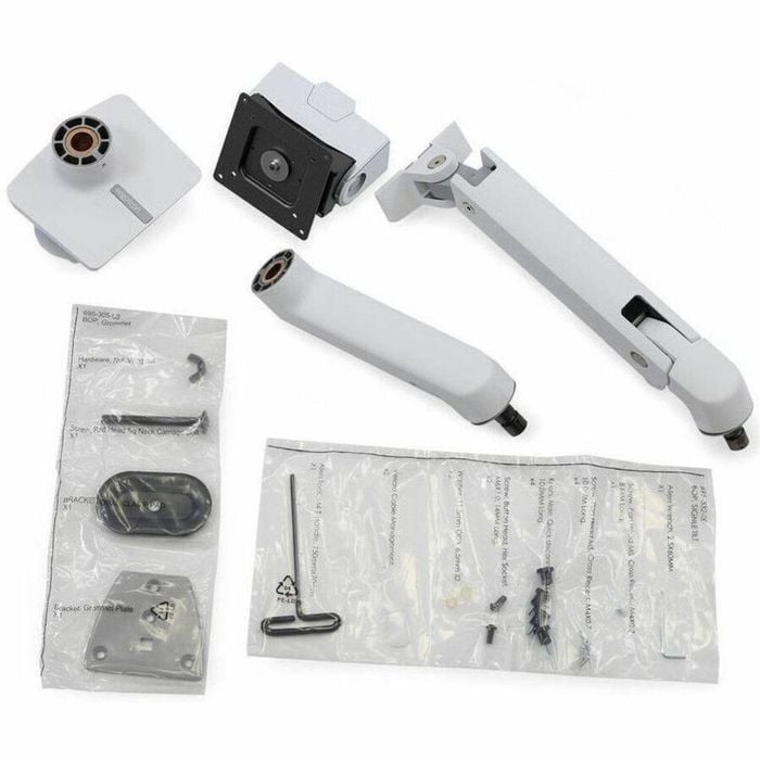 Ergotron Monitor Mounting Arm - White - 75x75, 100x100 Vesa Support