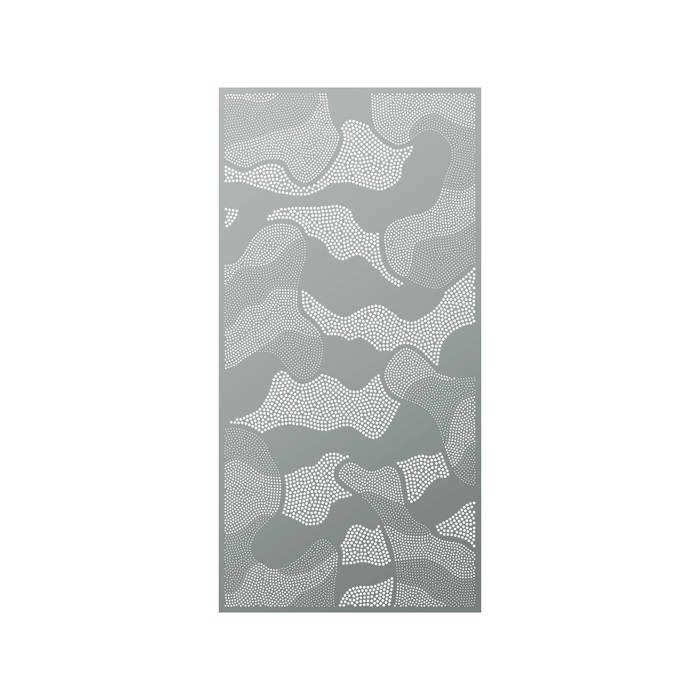 Walpix 1800 x 900 x 3mm Woodland Grey Perforated Aluminium Flat Profile Gold Country Decorative Screen