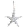 LVD Hanging Resin 12.5cm Starfish Ornament Decor Small - Rustic White