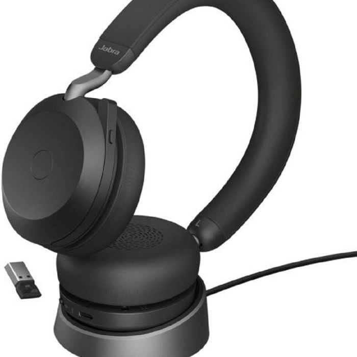 Jabra Evolve2 75 UC USB-A Stereo Bluetooth Headset with Stand
