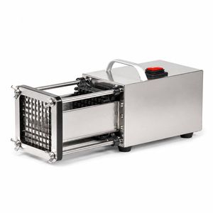 YOPOWER Electric Potato Chip Cutter with 10/14mm Blade, Silver