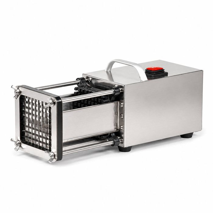 YOPOWER Electric Potato Chip Cutter with 10/14mm Blade, Silver