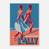 Galrie Bally Sandalettes Vintage 1950s Advertising Poster - Timeless Fashion Art Decor, Poster Only, A0 84 x 119cm (33 X 47inch)