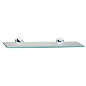 Mondella 500mm Chrome Resonance Glass Shelf - Chrome