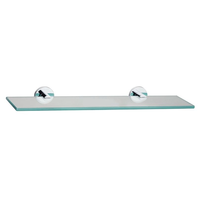 Mondella 500mm Chrome Resonance Glass Shelf - Chrome