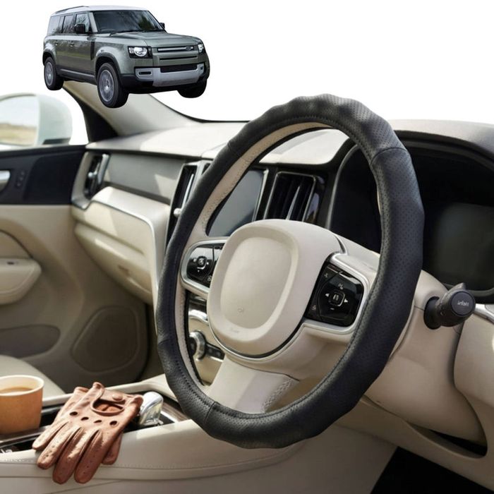 Australian Goose Steering Wheel Cover for Land Rover Defender 90 2020 - Current (L663) Circle Black