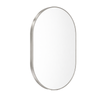 Barelli 750 x 500mm Signature High Specification Scala Brushed Nickel Pill Shaped Framed Mirror