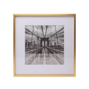 Cooper & Co. 12 x 12inch Mat to 8 x 8inch Gold Premium Metallicus Metal Photo Frame