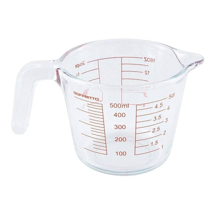 Pure Glass Measuring Jug 500ml Soffritto