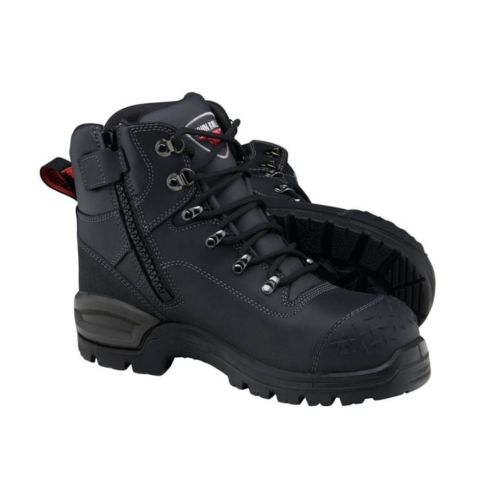 John Bull Unisex Black 4598 Crow 3.0 Zip Side Safety Boot - UK Size 5