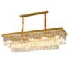 Eli & Co. Lighting Altaira 10-Light Crystal Linear Chandelier 100cm Ceiling Light – Gold