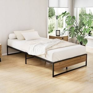 Artiss Metal Bed Frame King Single Size Beds Base Platform Wood