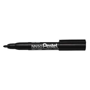 Pentel NN50 Permanent Bullet Marker (Black) (Pack of 12)