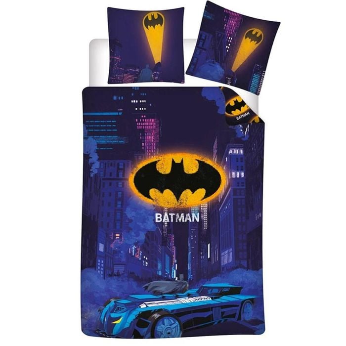 Batman Batmobile Polycotton Quilt Cover Set - Single Bed Size