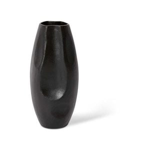 E Style 29cm Aluminium Wrigley Flower Vase Decor - Black