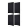 4x Fibreglass Acoustic Room Treatment Sound Panels 1200x600x50mm 2.9sqm Black