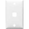 HPM Standard 1 Gang Plate White