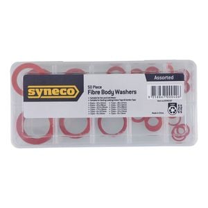Syneco Assorted Fibre Body Washers - 50 Pack