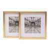 Cooper & Co. 6 x 6inch Mat to 4 x 4inch Set of 2 Gold Premium Metallicus Metal Photo Frames