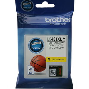 Genuine Brother LC-431XL YELLOW ink cartridge for DCP-J1050DW MFC-J1010DW [LC431XLY]