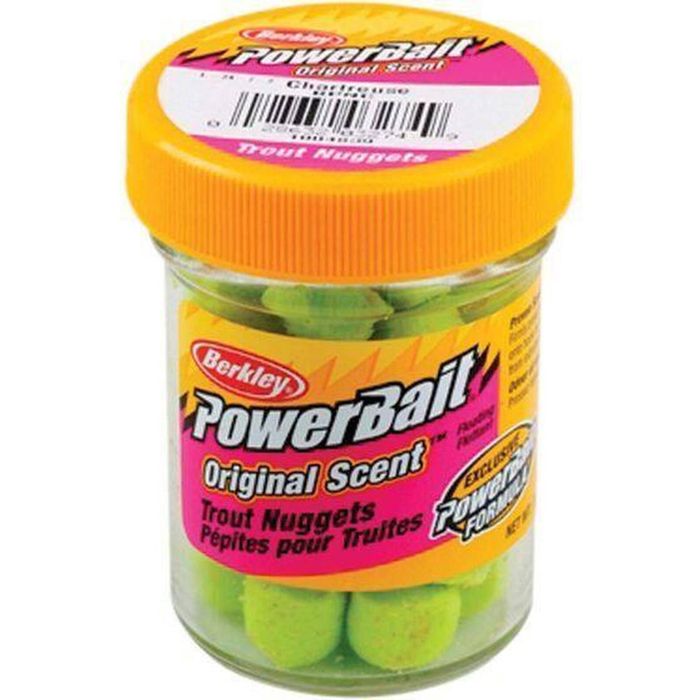 Berkley Powerbait Nuggets Trout Fishing Bait Chartreuse