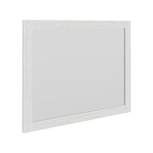 Pearl Mirror Natural Finish Wooden Frame Rectangular - Whitewash