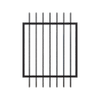 RapidFence 900 x 1200mm Black Steel Blade Gate