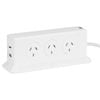 Arlec White 6 Outlet Vertical Powerboard With PD30W Rapid Charging USB A & C