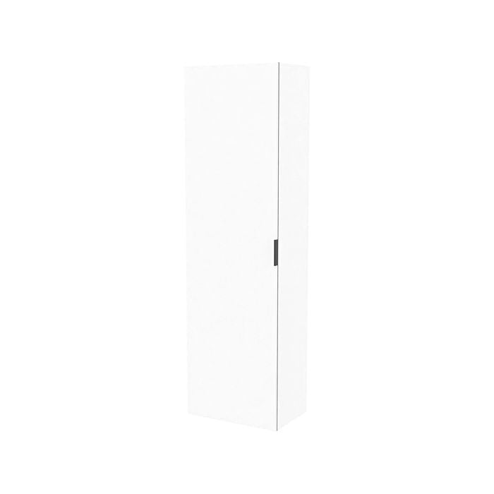 Lugna 2048 x 600 x 380mm White 3 Shelf 3 Drawer Left Hinged Door Storage Cabinet