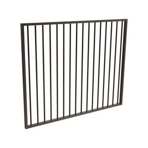ProtectorAl 1470 x 1200mm Black Aluminium Flat Top Garden Gate