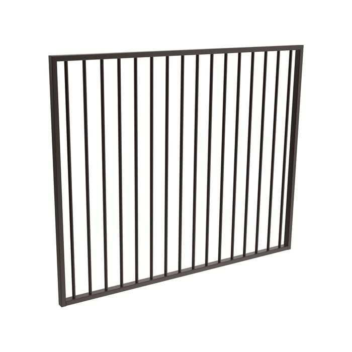 ProtectorAl 1470 x 1200mm Black Aluminium Flat Top Garden Gate